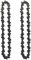Cadenas de motosierra, paquete de 2 cadenas de motosierra, cadena de motosierra de bajo retroceso, 52 eslabones de transmisión, cadena de bajo retroceso compatible con varios modelos, negro