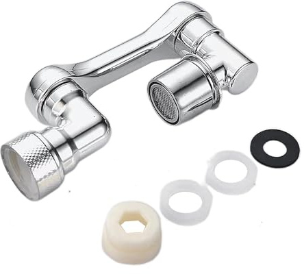 1080° Rotating Faucet Aerator with Splash-Proof Design - Dual-Mode Water-Saving Extender for Kitchen & Bathroom Sinks