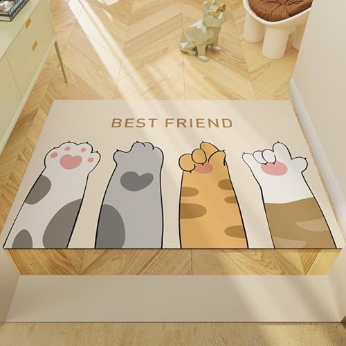 Alfombra Cocina 50X80Cm+50X160Cm Amarillo Y Blanca Modernas Lavables Alfombras De Cocina Antideslizantes, Antiincrustante, Duradero,Anti Fatiga para Salón, Dormitorio,Baño, Pasillo
