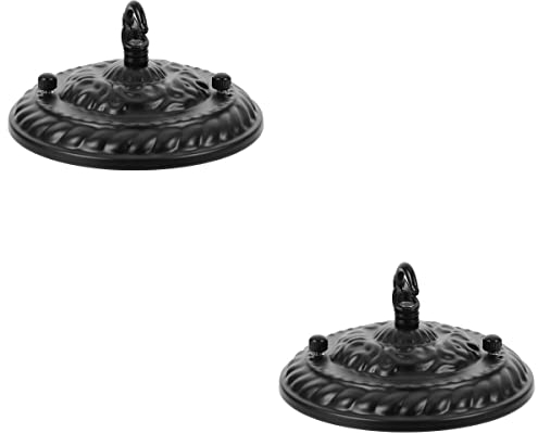 TEHAUX Kronleuchter Schatten Haken, Scheibenbatterien Hängeleuchten Hängeleuchte Zubehör für DIY Pendelleuchte Kronleuchter Industrielle Montage Hardware, 2 Pcs