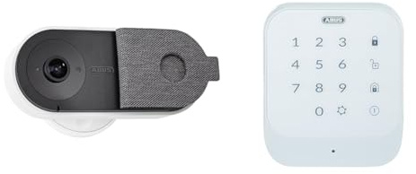 ABUS PPIC31020 WLAN Privacy Innen-Kamera mit Privatsphäre-Modus, 180-Grad Blickwinkel und Bewegungserkennung - Sterung per App - 91237 & Smartvest Bedienteil FUBE35011A, 77444, 1 Stück
