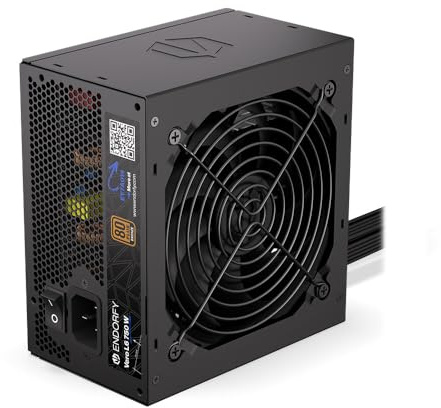 ENDORFY Vero L6 750 W, alimentatore per computer ATX 3.1, certificato 80 PLUS® Bronze, certificato Cybenetics Silver, ventola Stratus 120 mm, involucro compatto, condensatori di alta qualità
