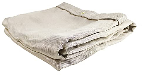 Jackson Safety J2727 - Manta protectora resistente para soldadura y molienda, sin revestimiento, manta ignífuga, 1 m x 2 m, temperatura de trabajo a 1000 °C, con ojales para colgar