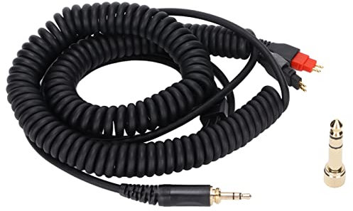 Cable de Extensión de Audio, Cable de Extensión de Auriculares de 3,5 Mm Y 180 Cm con Adaptador de 6,35 Mm Cable de Repuesto de Reducción de Ruido Inteligente para HD660s HD650 HD600 HD580