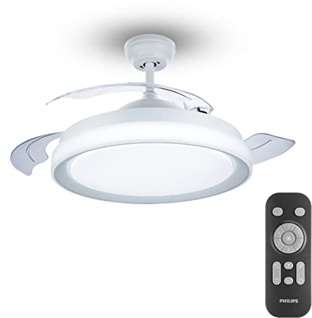 Philips LED Bliss DC-Deckenleuchte Ventilator, 28W, Weiß, Leer