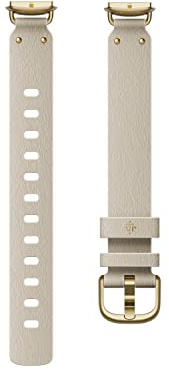 Fitbit Unisex-Adult Luxe,Leather Alt Band,Pearl,Large Activity Tracker Accessory