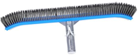 BESPORTBLE Poolbürste Aus Edelstahl 18 Aluminiumgriff Ersatz Für Alte Oder Kaputte Reinigungswerkzeuge Reinigungsbürste Für Poolbodenwände