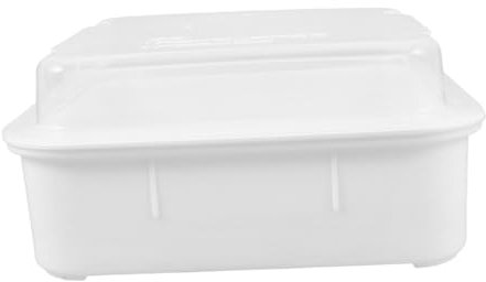 ELAYARD Vaporera para Cocinar Verduras y Alimentos Saludables Doble Capa de Plástico Pp para Microondas con Tapa de Color Claro Fácil de Almacenar y Usar en Cocina Casera