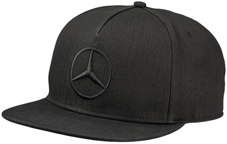 Mercedes-Benz Flat Brim Cap schwarz Baumwolle (Bio)