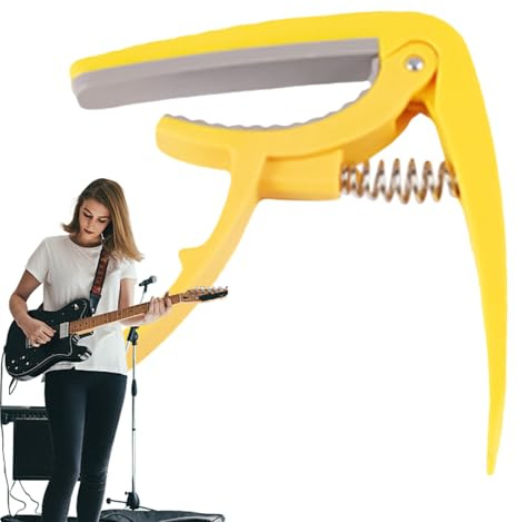Capo de Guitare - Outils d'Apprentissage de Guitare | Pince d'Entraînement Réglable et Pratique pour Débutants Amis Élèves en Cours de Musique
