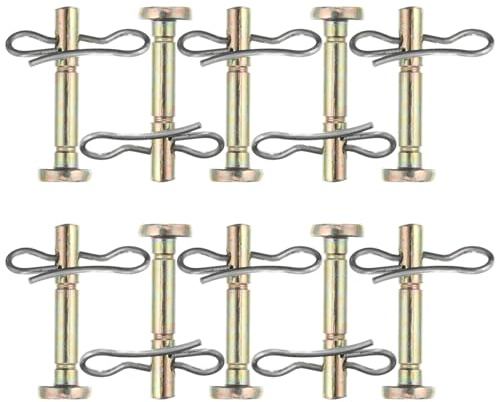 Lurrose Kit Perni di Taglio e Coppiglie in Inossidabile per Spazzaneve Compatibile con Modelli e Ricambi di Sicurezza per Decespugliatori e Attrezzature Invernali