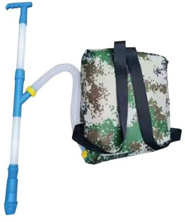 Fenteer Distributeur D'engrais Portable pour Jardin Potager, PVC Bleu