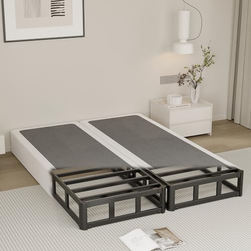 Yicensen 9 Inch Split Queen Box Spirng High Proflie Metal Box Spring for Queen Bed with Fabric Cover,Heavy Duty, Mattress Foundation, Easy Assembly, Noise Free