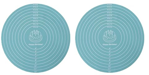Lot de 2 feuilles de silicone antiadhésives lavables au lave-vaisselle pour rouler la pâte et la cuisson du pain