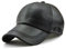Ueither Herren PU Leder Baseballmütze Schirmmütze Kappe Herbst und Winter Baseballkappe Hut