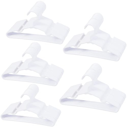 100 pcs White Baby Nursery Closet Hangers,Non-Slip Laundry Infant Pant Hanger for Newborn Clothes,Ultra-Thin Child Coat Hanger for Girl Boy Toddler Kids