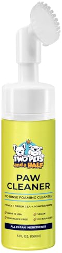 Gentle Dog Paw Cleaner for Dogs-No Rise Foaming Cleanser-Clean Paws w/Fragrance Free, PH Balanced, (Vegan) Dog Paw Washer to Have a Deep Clean Safe for All Dogs- Made in USA w/Organic Extracts