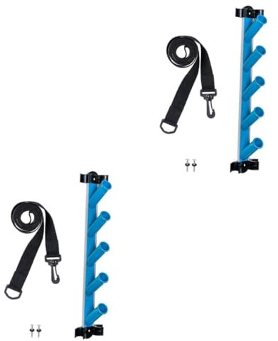 Yardwe 2 Sätze Pool-lagerregal Wannen - Reiniger Pools Bausätze Vakuum Schlauch Teichsauger Planschbecken Mit Filter Klärer Netz Automatisch Schwimmbad Wasser Pole Blue PVC