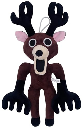 HNIEHEDT Peluche di 99 Notti nella Foresta, grazioso animale di peluche raffigurante il Cervo, personaggio del gioco, cattivo, per collezionisti, regali per appassionati di videogiochi (B)