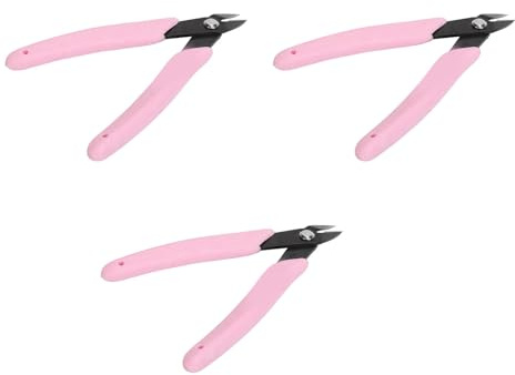 Qudinip Nagelbandsklippare, Nagelbandsnypor i Rostfritt Stål med Automatisk Studs för Enkel Borttagning Av Nagelborr, Bekvämt Grepphandtag för Salong och Hemmabruk (Rosa)