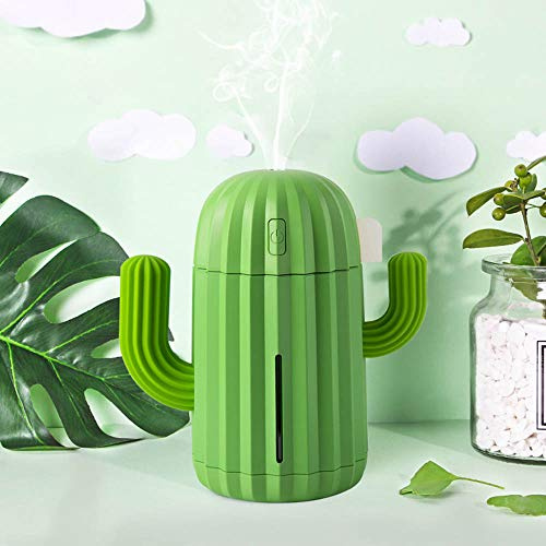 dongzhifeng Diffusore di Aromaterapia del Diffusore Dell'Umidificatore del Cactus di Sincronizzazione del USB di 340Ml