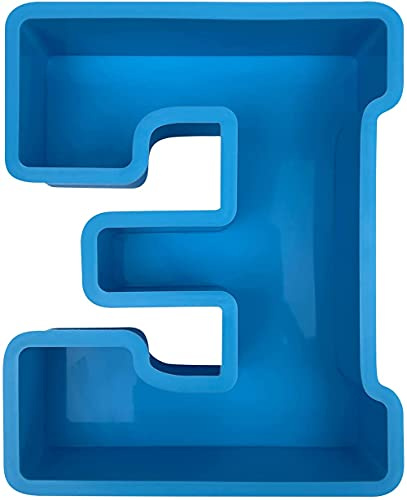 Stampo in resina epossidica con grande alfabeto - Stampo in silicone con lettera inglese, Stampi per colata di lettere in alfabeto 3D Stampo per decorazione dalla A alla Z per la festa di compleanno