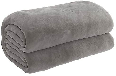 vidaXL Tyngdtäcke med påslakan grå 135x200 cm 6 kg tyg