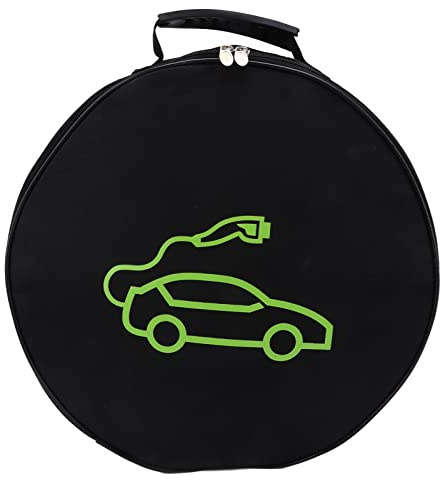 Rund Bygelkabelväska, 14 tums Vattentät EV laddare Kabelförvaringsväska för Cable Organizer, Bärbar EV kabelväska för Chevy Tools Cable Bag, Elbilladdarfodral