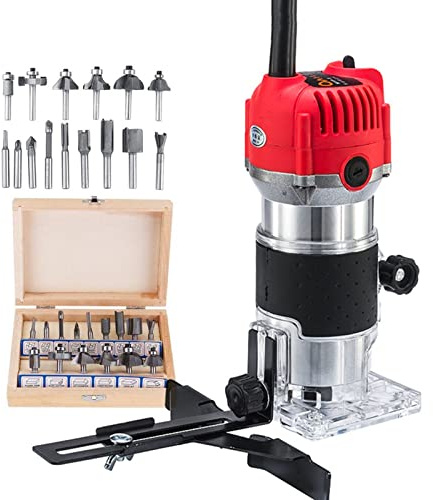 Utensile per fresatrice Trimmer elettrico Utensile per fresare il legno Fresa per la lavorazione del legno Fresa per carpenteria Utensili per taglierina manuale Router Edge Joiners 1200W 35000RPM (C