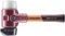Simplex 3027.262 - Martello in gomma, con supporto in ghisa malleabile e manico in legno extra corto di alta qualità, D = 60 mm, versione manico = extra corto