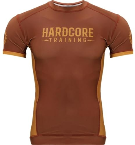 Hardcore Training Neocamp Black Rashguard Uomo BJJ MMA Maniche Corte No Gi