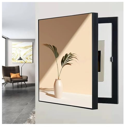 Dekorative Abdeckung für elektrische Zählerkasten, stilvolle Verkleidung und Sicherungskasten, Innenbereich, dekorative Malerei (B 50 x 70 cm), verbessert Ästhetik und Funktionalität des Hauses