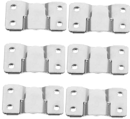 HYTROVE 12piezas Hebilla Invisible De Acero Inoxidable Para Muebles Soporte De Pared Resistentes Fijaciones Para Cabeceros De Cama Herrajes Para Colgar La Pared Esquinas
