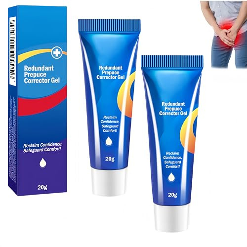 Gel per prepuzio ridondante, Crema per fimosi per adulti, Gel Correttivo Del Prepuzio Fimotico, soluzione prepuzio professionale, ingredienti naturali, Azione Rapida E Delicata (2Pezzo)