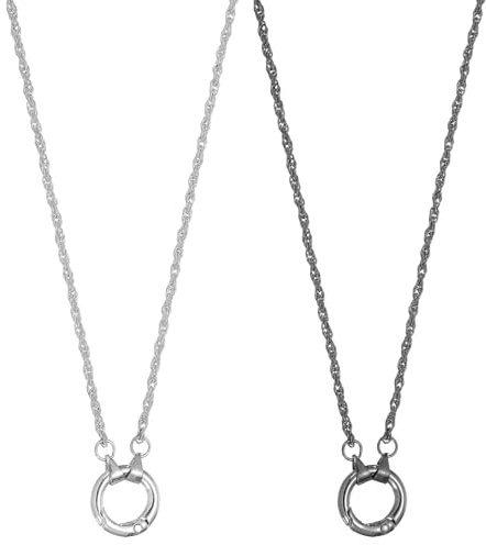 QUARKZMAN 2 st. glasögonhållare halsband ring anti-förlust solglasögon halsband glasögonkedja hållare mjuka bärbara glasögonband med legeringsring för kvinnor och män vit svart
