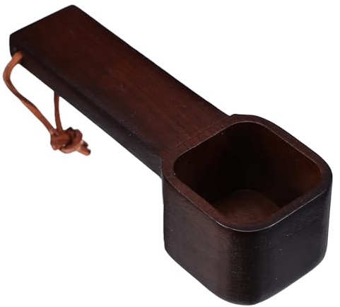 Alipis 10g Cuchara Medidora de Granos de Café Cuchara de Madera Pequeña para Té Suelto Cucharitas de Pequeñas Reutilizables para Espresso y Condimentos