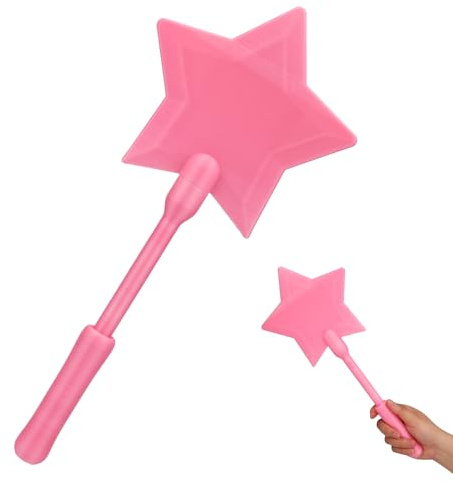 Sinbana Varita para Tarjetas de Crédito Rosa, Varita Mágica Pago Sin Contacto Impresa en 3D con Diseño Divertido Estrella Portatarjetas Pago Sin Contacto para Cosplayers Artistas y Magos Escenario