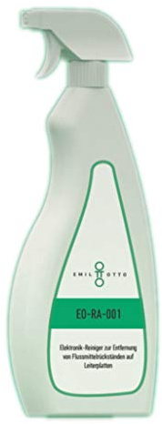 Emil Otto Elektronik-Reiniger/Flux-Remover EO-RA-001 zur Entfernung von Flussmittelrückständen auf Leiterplatten, 500 ml in Pumpsprühflasche