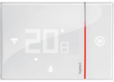 LEGRAND | Thermostat Smarther À Encastrer Blanc, Contrôle Via App Et Assistant Vocal, Compatible Avec Tous Types De Chaudières, Fonction Boost Pour Confort Rapide