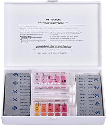 Pool-Tester-Set mit 100 Testtabletten und Premium-Tester für pH-Wert/DPD1 Chlor, 100 Testtabletten, Pool, Wasser, Spa, , Zubehör