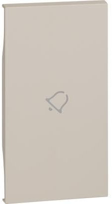 Tasto campanella serigrafia BTICINO KM01MH2D Living Now2 moduli Sand