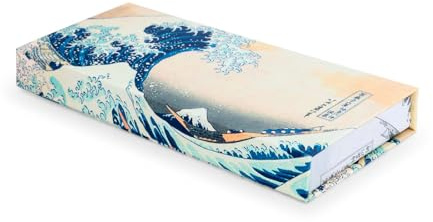 Set di Note Adesive Decorate in una Scatola con Chiusura Magnetica (The Wave)