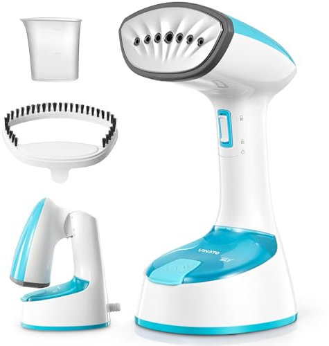 VINATO Ferro da Stiro Verticale, Piastra Da 1300 Watt, Ferro Da Stiro Verticale e Orizzontale, Riscaldamento Rapido, Rimozione Rapida Delle Pieghe, Ideale Per I Viaggi E La Casa