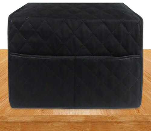Deep Air Fryer Cover, Appliance Dust Cover Waterproof for Extra Large Instant Pot, Electric Pressure Cooker Rice Cooker Microwave Oven Dust Cover(Black,16.93x16.14 x10.63inch)
