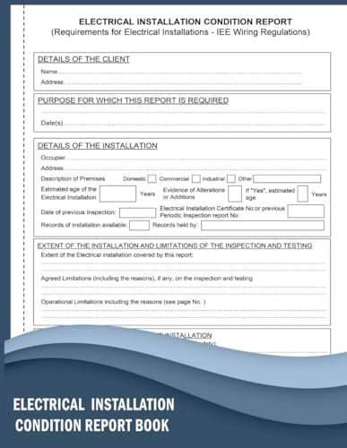 ELECTRICAL INSTALLATION CONDITION REPORT BOOK