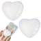 ZEPIQOR 2 Pcs Poignée Grip Extensibles Base Téléphone Portable Poignée Support Coeur en Verre Magnétique Compatible pour Smartphone