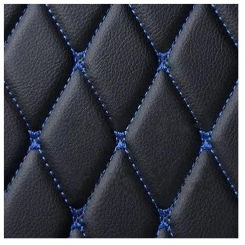 Kofferraum Schutzmatte Für Peugeot 3008 2018-2022 PU-Leder Maßgeschneiderte Kofferraummatte Autozubehör Teppich(Black Blue)