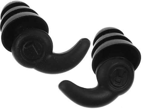 Unsichtbare Silikon Ohrstöpsel 1 Paar zur Lärmreduzierung | Schwarz, Ergonomische Passform, Wiederverwendbar und Tragbar, für Schlaf, Schwimmen und Alltag