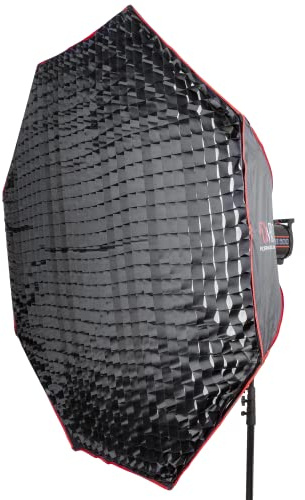 PIXAPRO 170cm 6ft Compatible with Profoto Easy Set Up Softbox Umbrella Octagonal Soft Box Round Diffuser Circular Grid Softbox Studio Photo Key Lighting Octobox Portrait Product Photography (170cm)