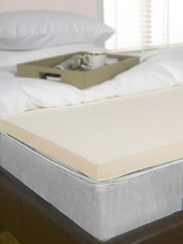 4 Small Double Bed Size Memory Foam Mattress Topper, Visco, Orthopaedic, 4ft (122cm x 190cm) 10cm Deep By Littens